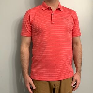 Vibrant polo with monochromatic striped